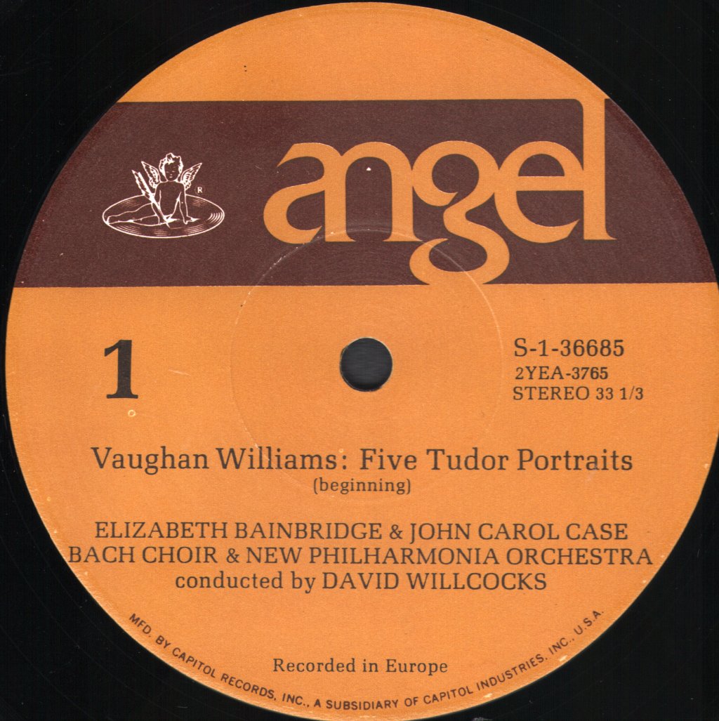 Elizabeth Bainbridge / John Carol Case / New Philharmonia Orchestra / David Willcocks - Ralph Vaughan Williams - Five Tudor Portraits - Lp