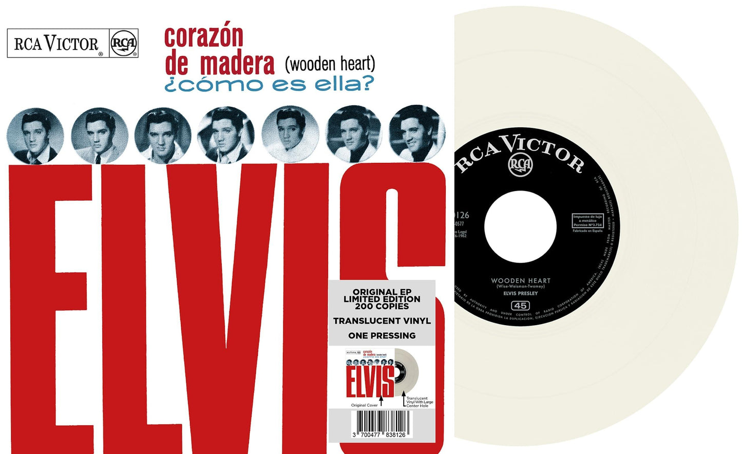 Elvis Presley - 7-Ep Etranger N13 - Corazon de Madera (Espagne) - 7 Inch