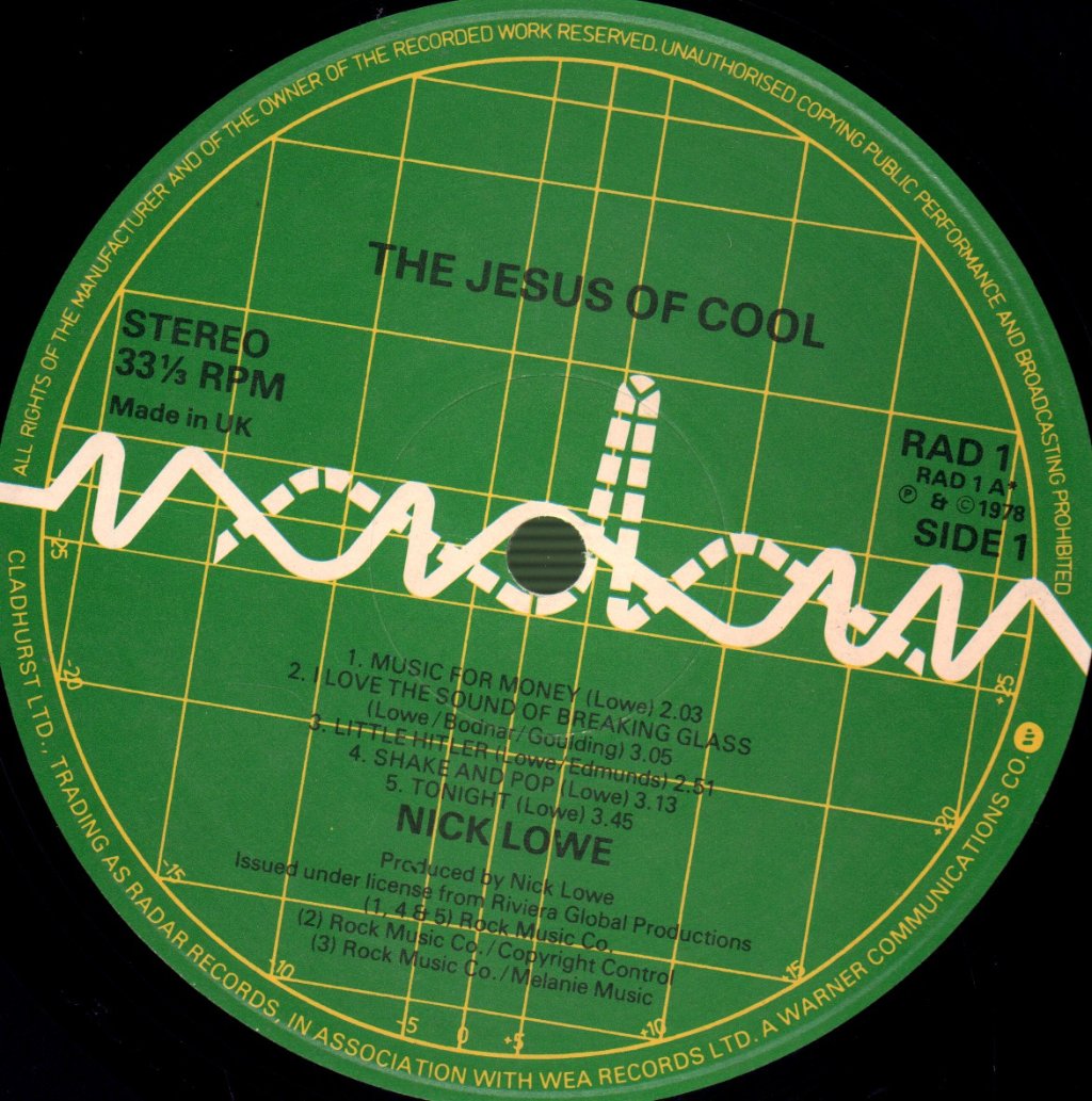 Nick Lowe - Jesus Of Cool - Lp