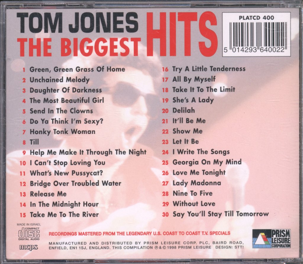 Tom Jones - Biggest Hits - Cd