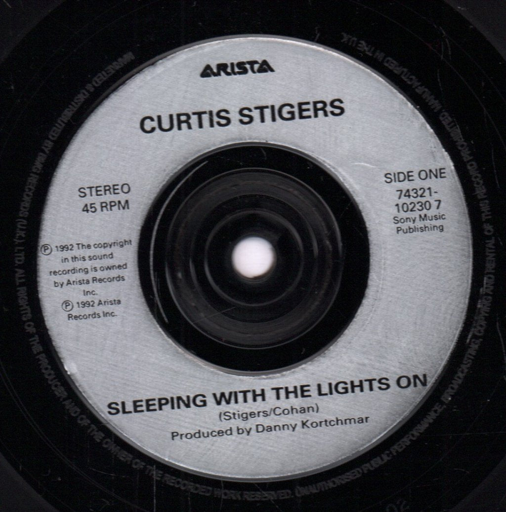 Curtis Stigers - Sleeping With The Lights On - 7 Inch