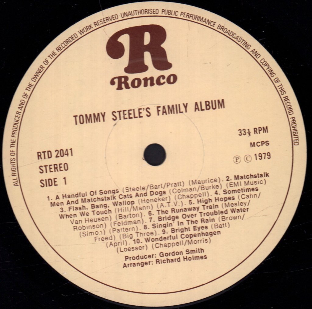 Tommy Steele - Family Album - Lp