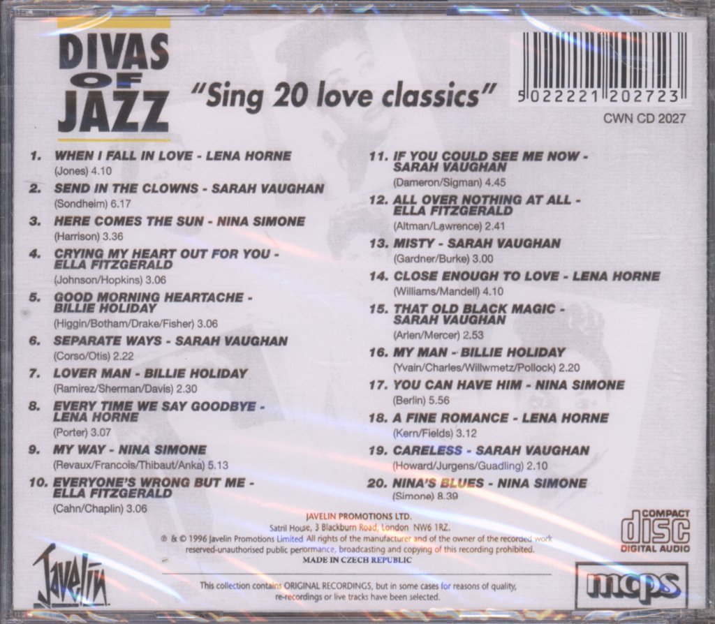 Various Artists - Divas Of Jazz - Cd