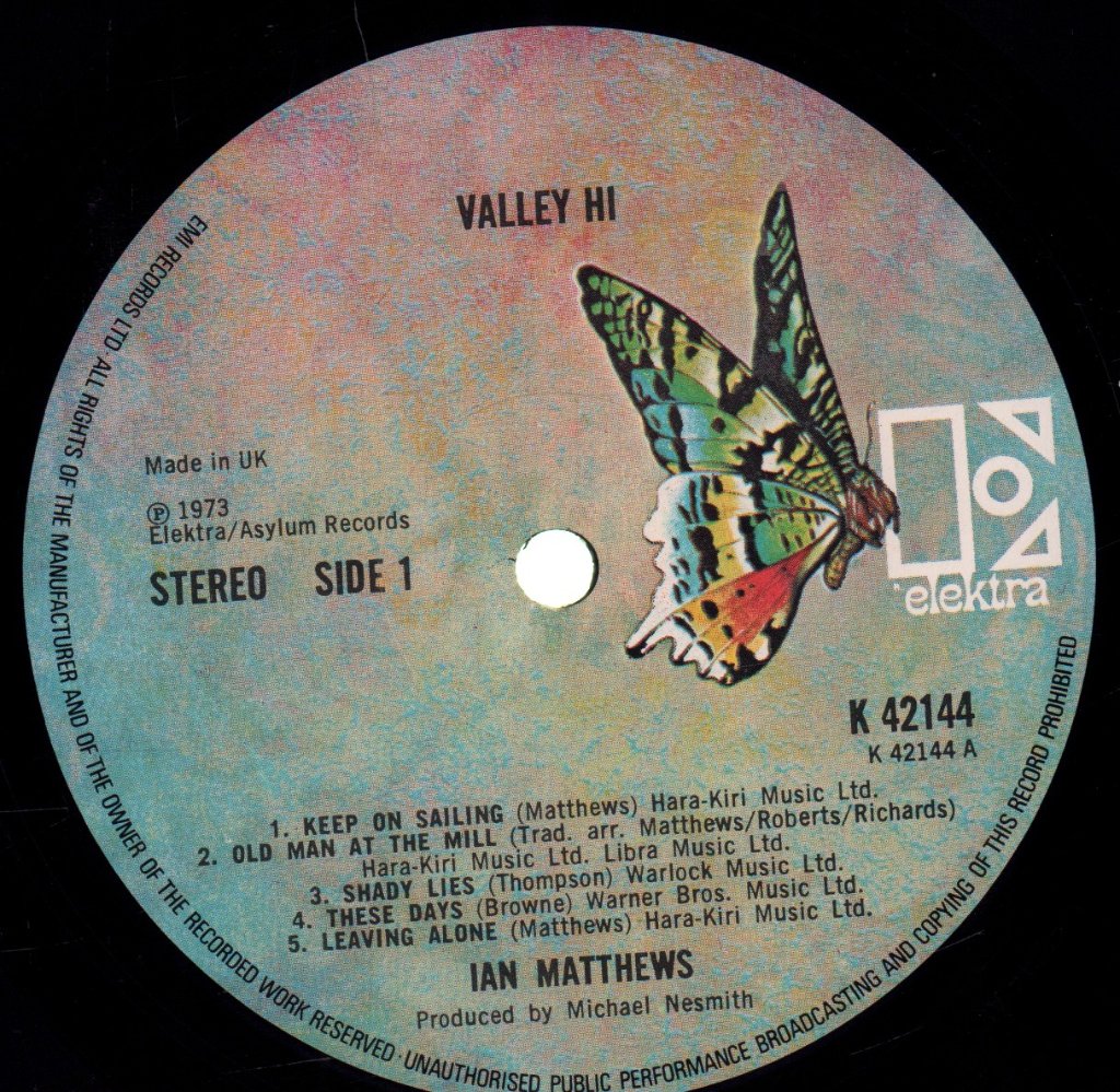 Iain Matthews - Valley Hi - Lp