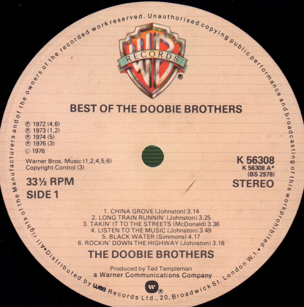 Doobie Brothers - Best Of The Doobies - Lp