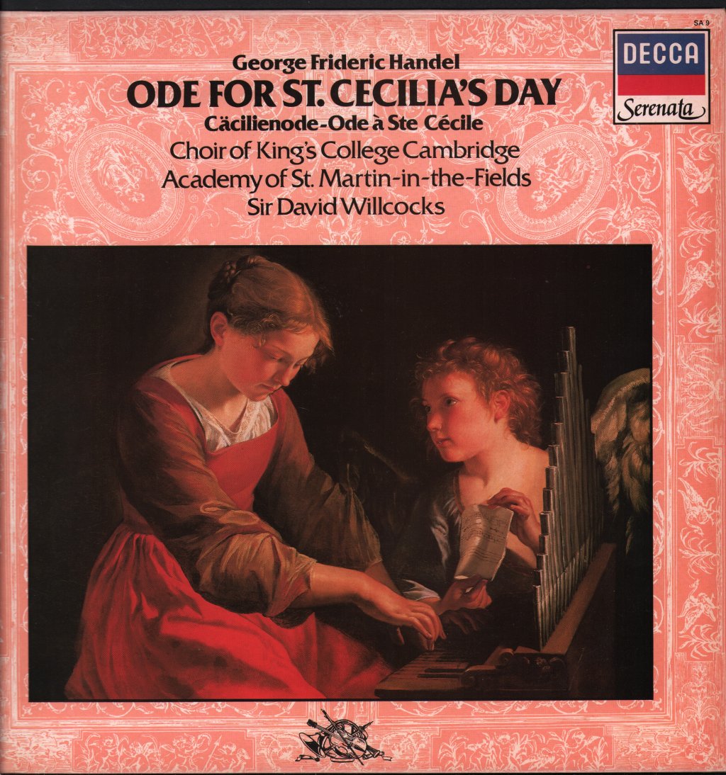 Choir Of King's College Cambridge / Academy Of St. Martin in the Fields / Sir David Willocks - George Frideric Handel - Ode For St. Cecilia's Day - Lp