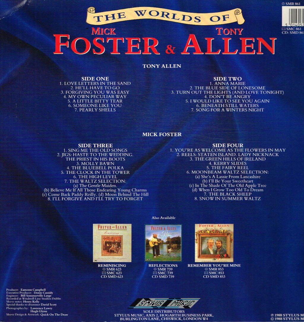 Foster And Allen - Worlds Of - Double Lp
