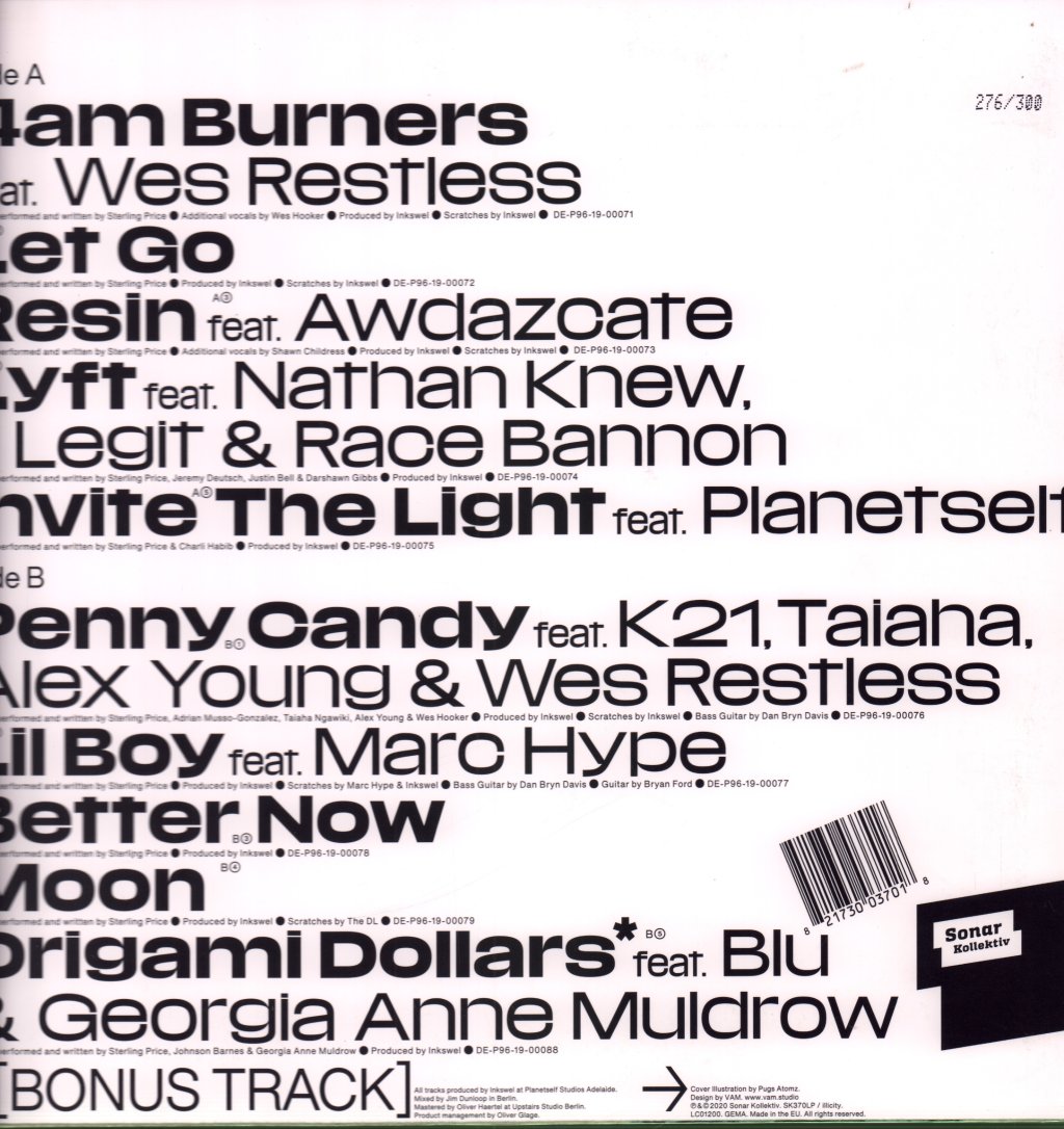 Pugs Atomz And Inkswel - Moon - Lp