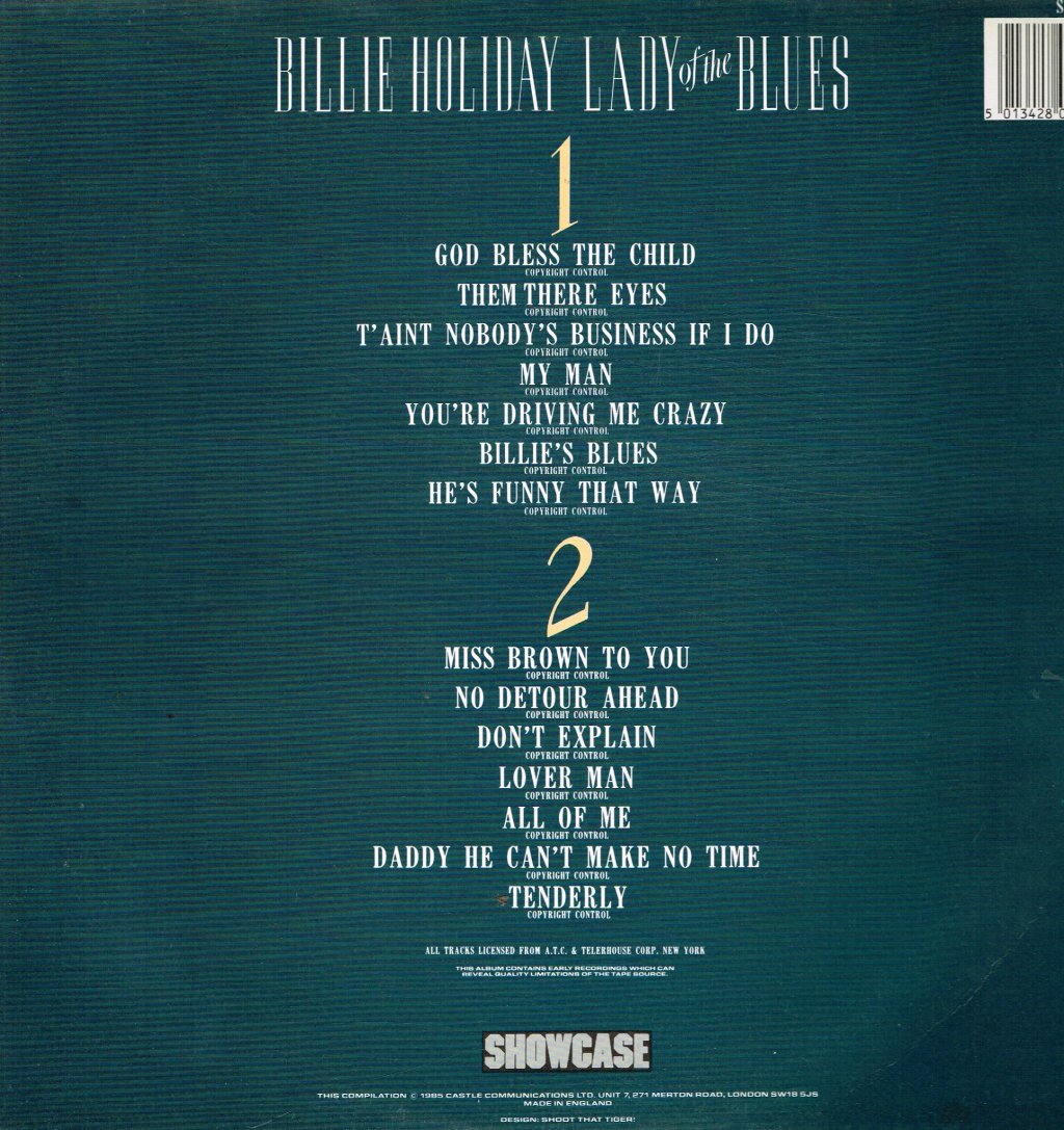 Billie Holiday - Lady Of The Blues - Lp
