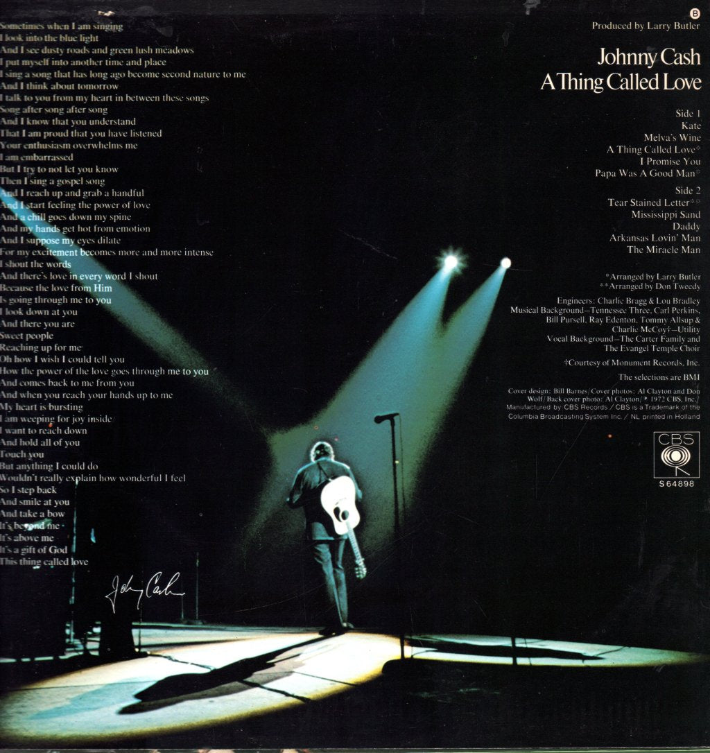 Johnny Cash - A Thing Called Love - Lp