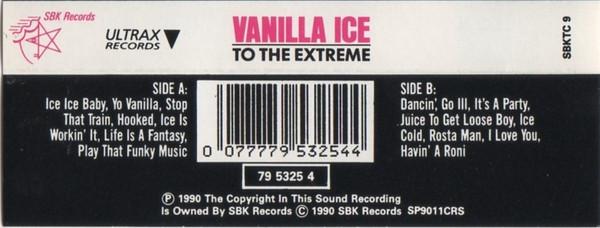 Vanilla Ice - To The Extreme - Cassette