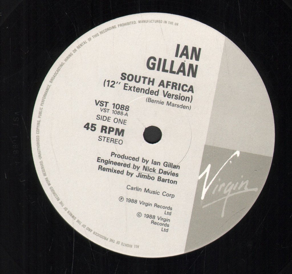 Ian Gillan - South Africa - 12 Inch