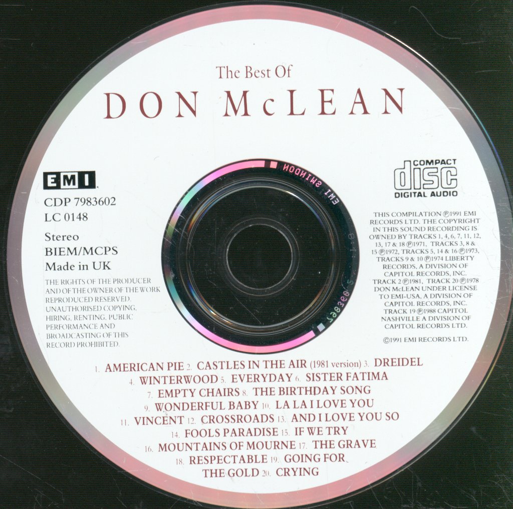 Don McLean - Best Of Don McLean - Cd