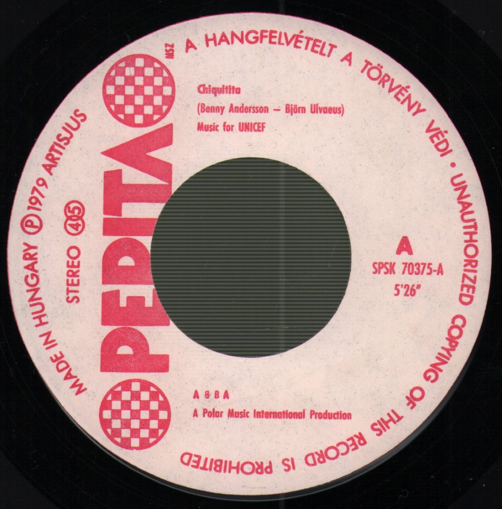 ABBA - Chiquitita c/w Lovelight - 7 Inch