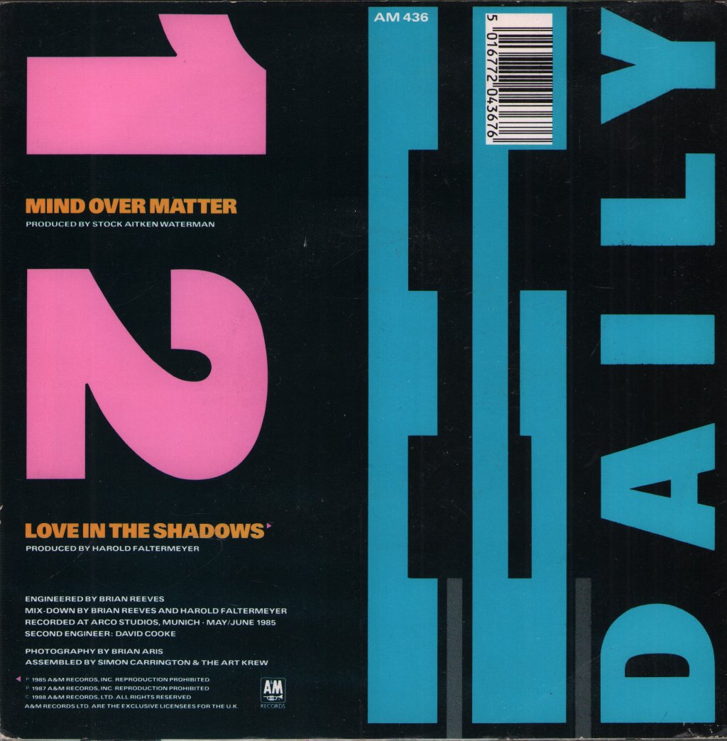E.g.daily - Mind Over Matter - 7 Inch