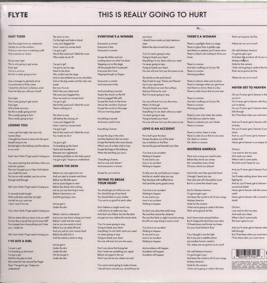 Flyte - ‘This Is Really Going To Hurt' – Released - Lp