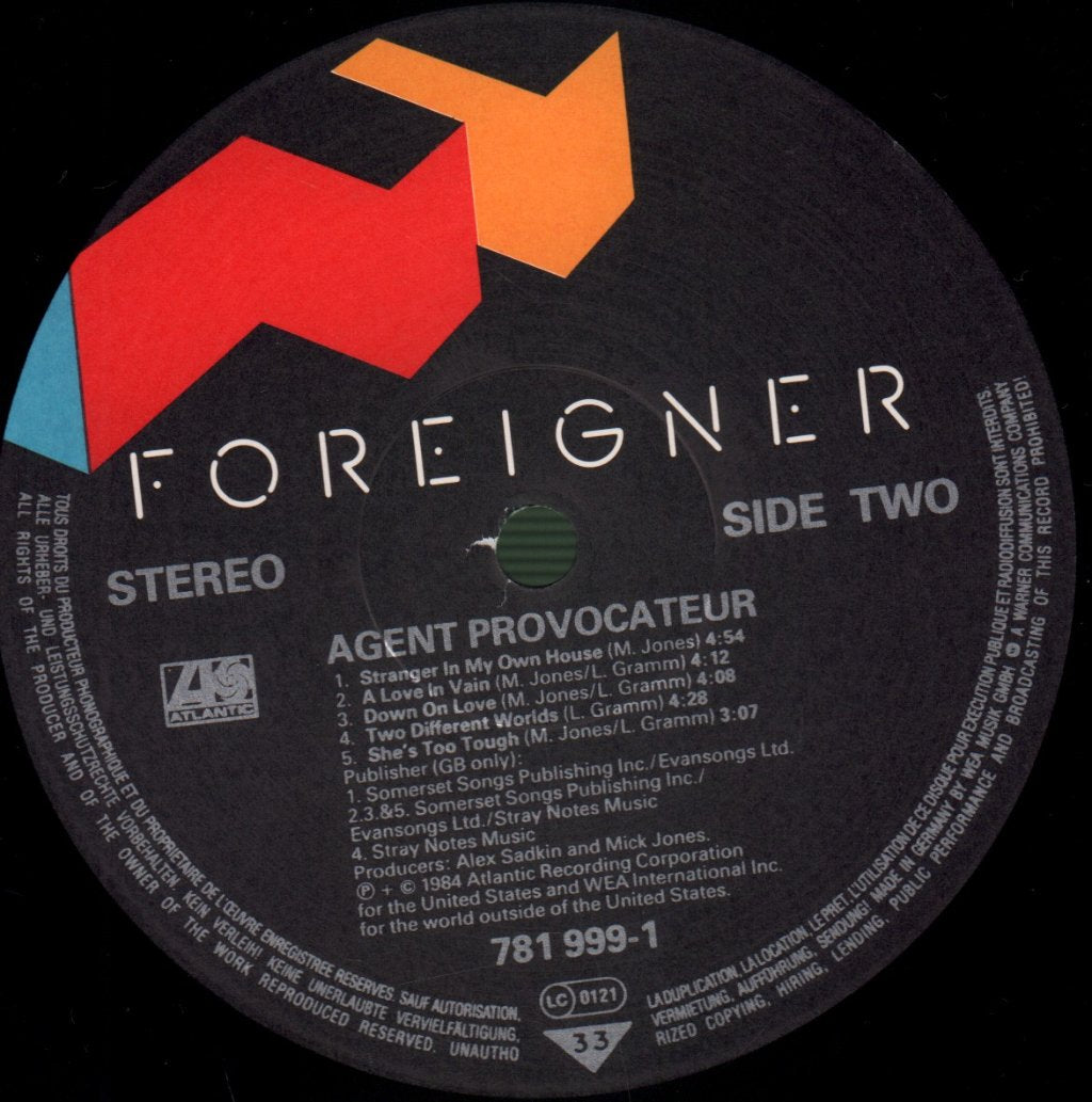 Foreigner - Agent Provocateur - Lp