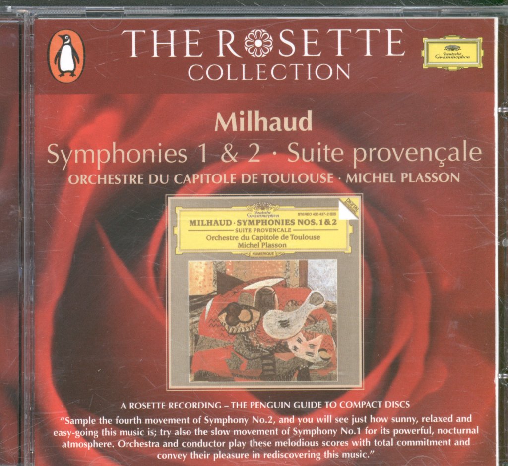 Orchestre Du Capitole De Toulouse, Michel Plasson - Milhaud - Symphonies 1 and 2 - The Rosette Collection - Cd