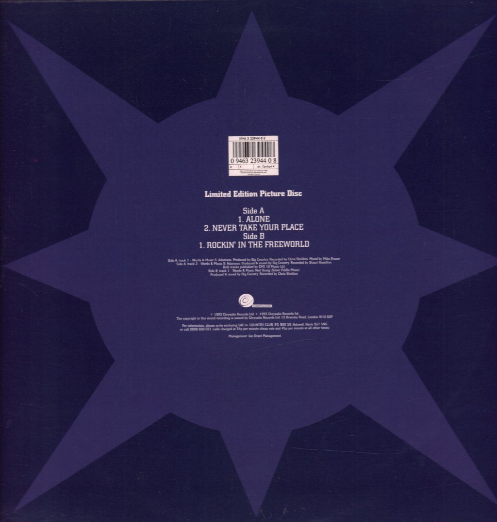 Big Country - Alone - 12 Inch