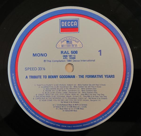 Benny Goodman - Formative Years - Lp