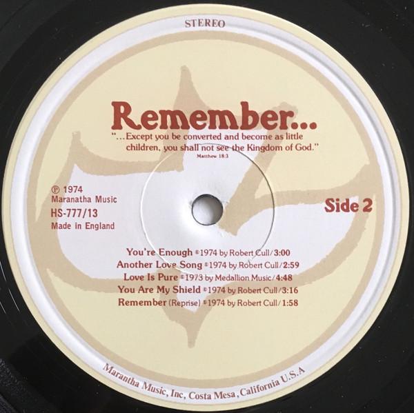 Bob Cull & Friends - Remember - Lp