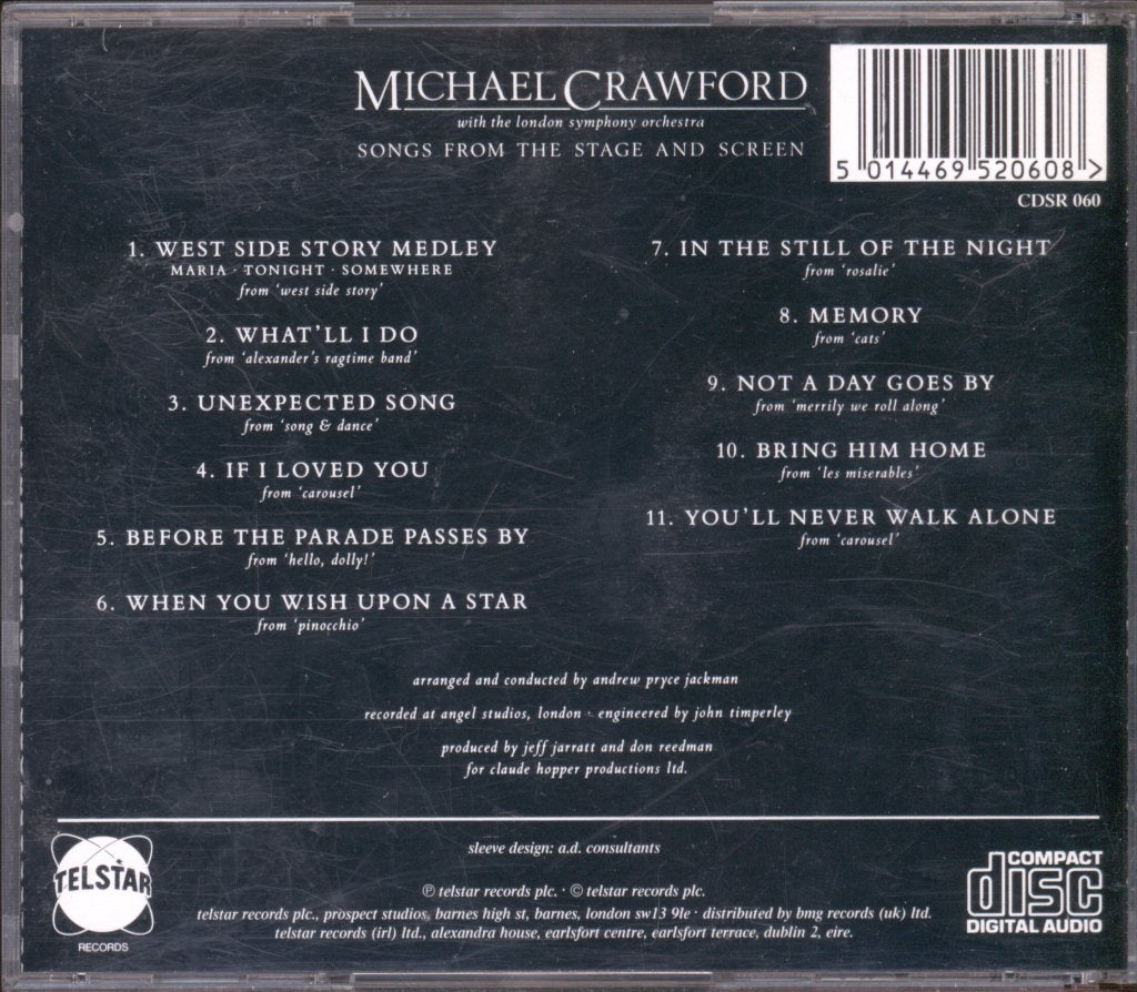 Michael Crawford With The London Symphony Orchestra - Songs From The Stage And Screen - Cd