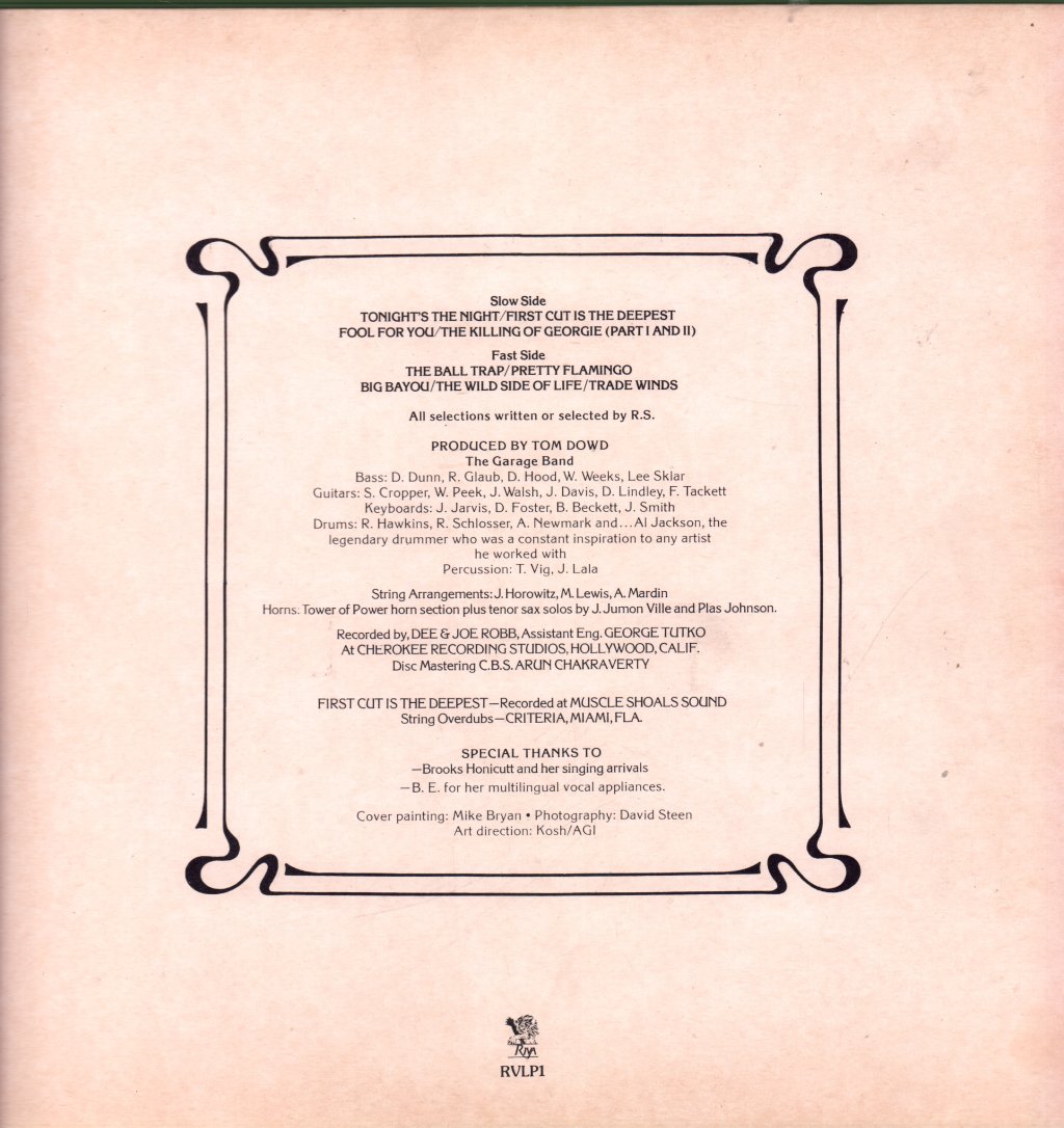 Rod Stewart - A Night On The Town - Lp
