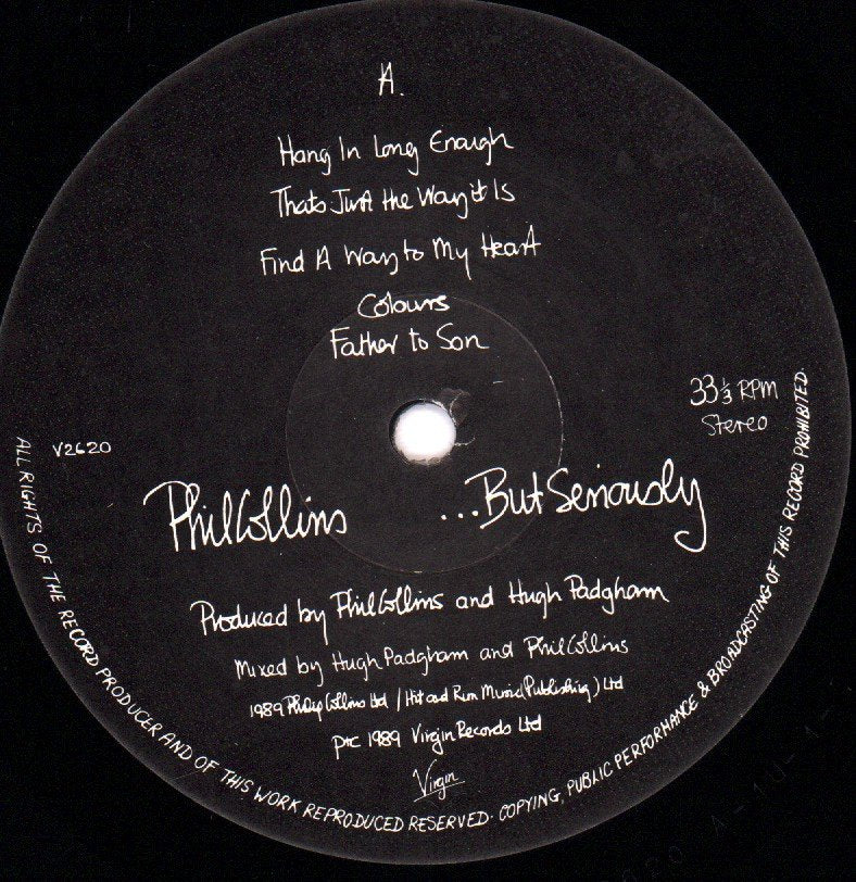 Phil Collins - But Seriously - Lp