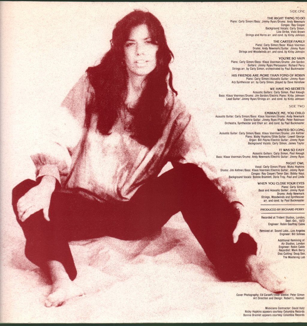 Carly Simon - No Secrets - Lp