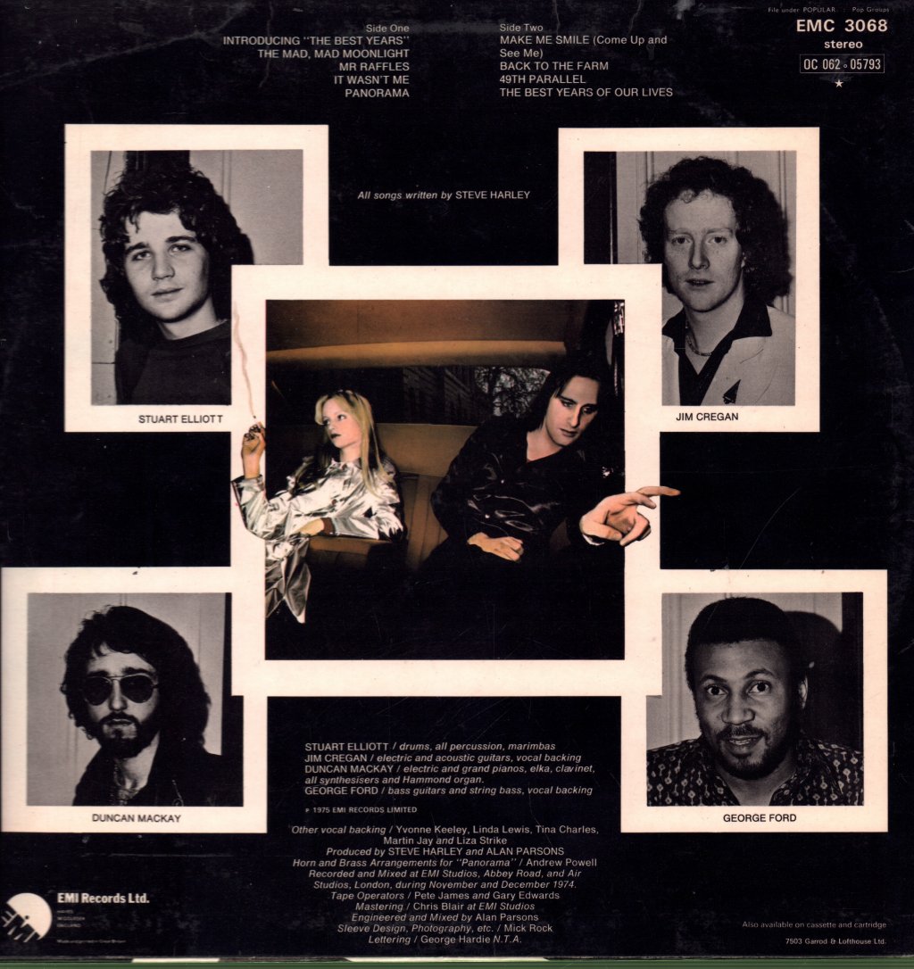 Steve Harley And Cockney Rebel - Best Years Of Our Lives - Lp