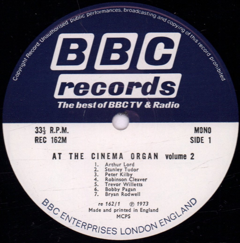 Various - At The Cinema Organ Vol. 2 - Lp