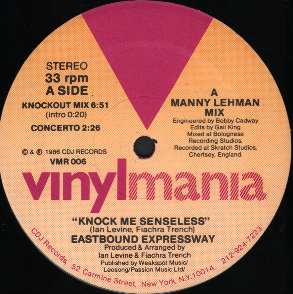 Eastbound Expressway - Knock Me Senseless - 12 Inch