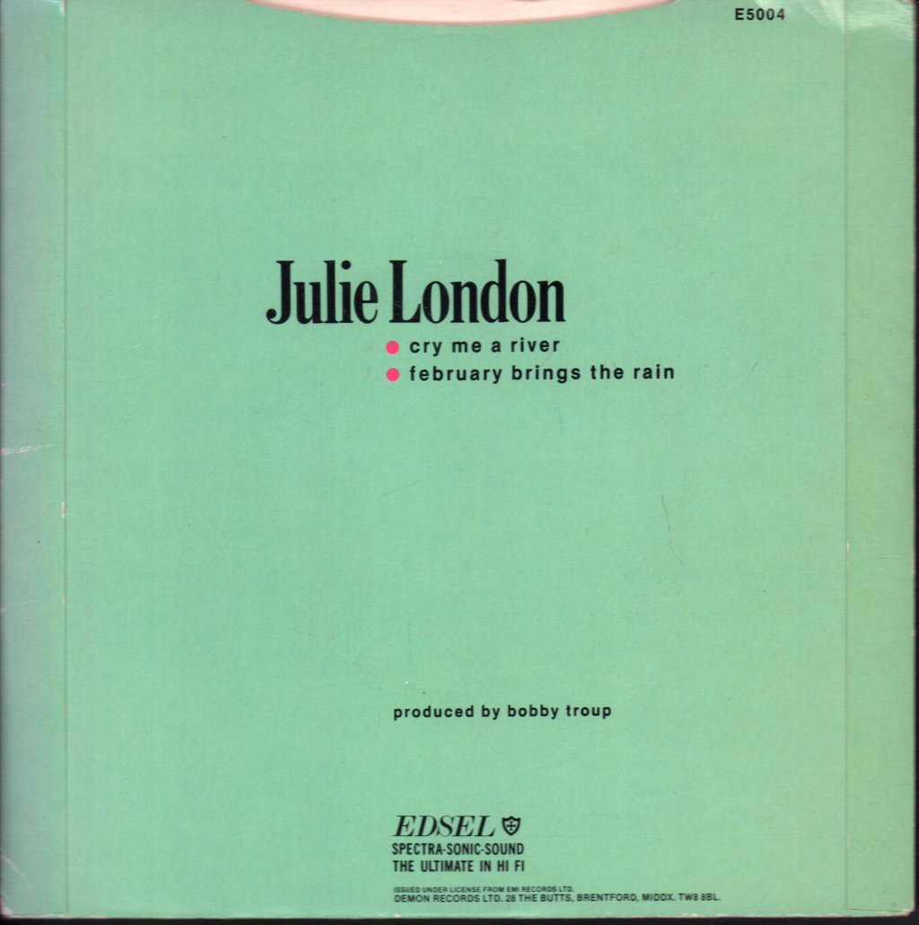 Julie London - Cry Me A River - 7 Inch