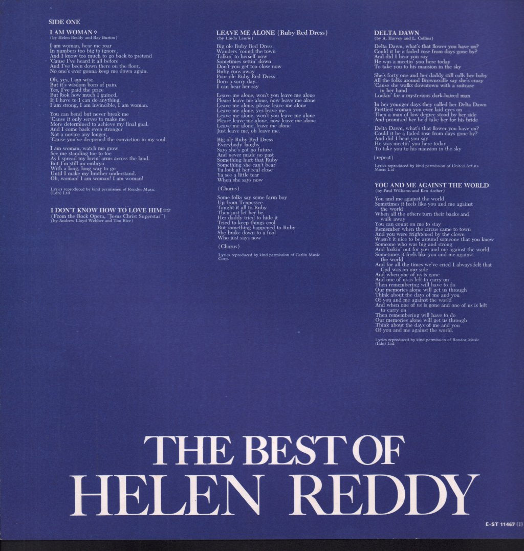 Helen Reddy - Best Of - Lp
