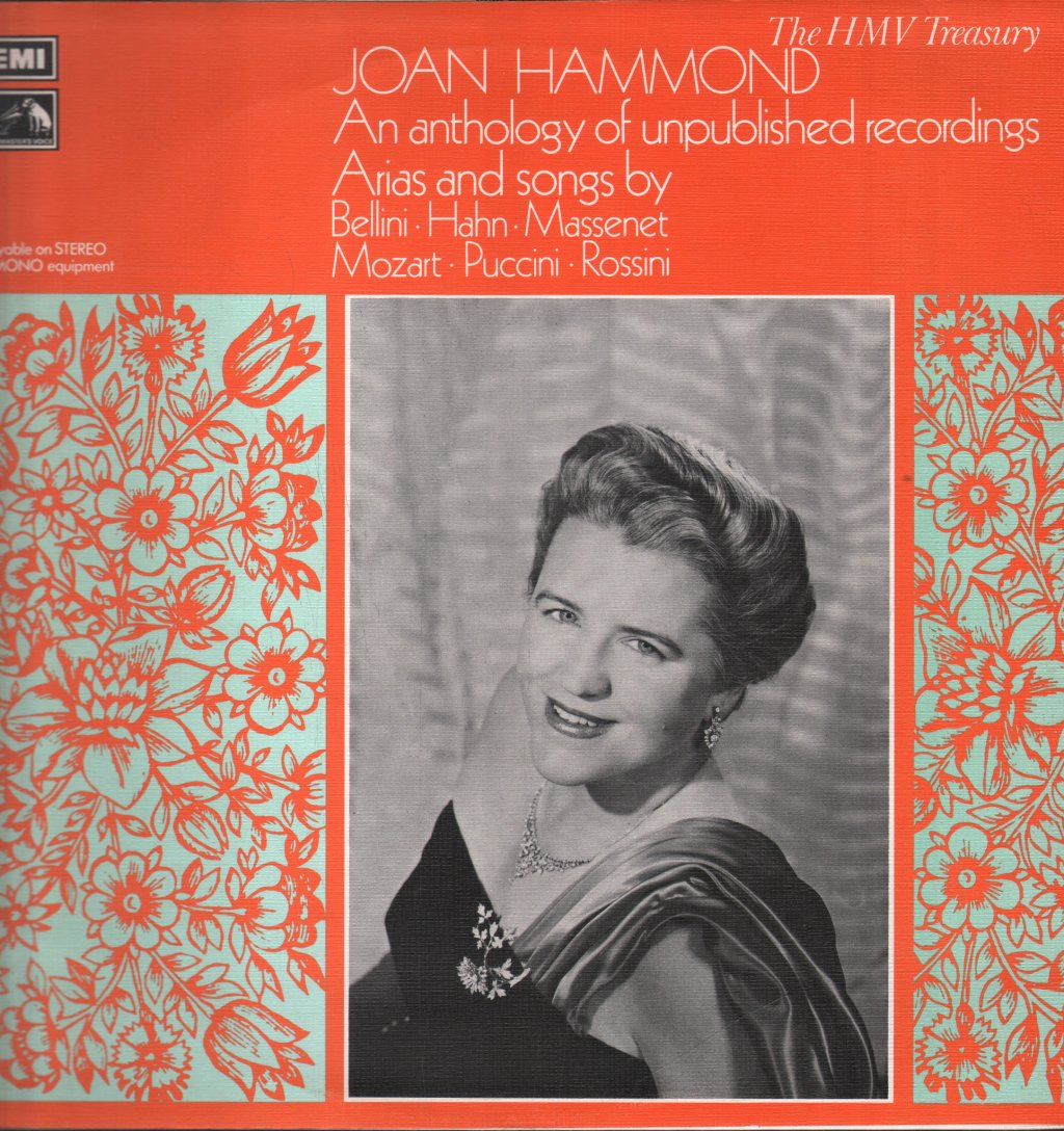 Joan Hammond - An Anthology of Unpublished Recordings - Lp