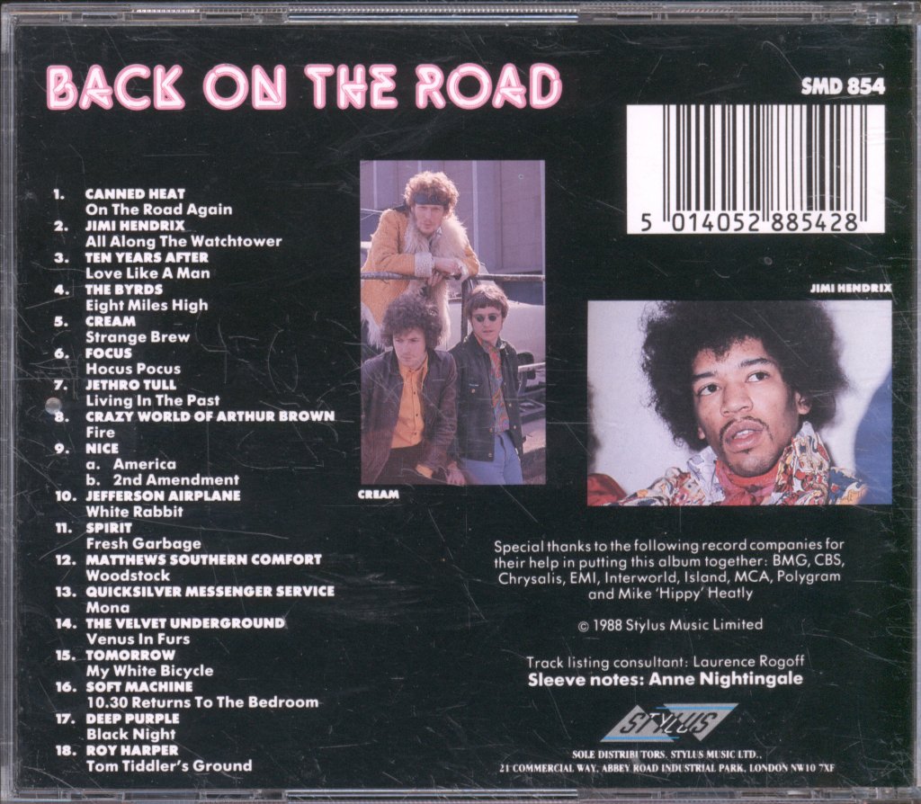 Various Artists - Back On The Road - Cd