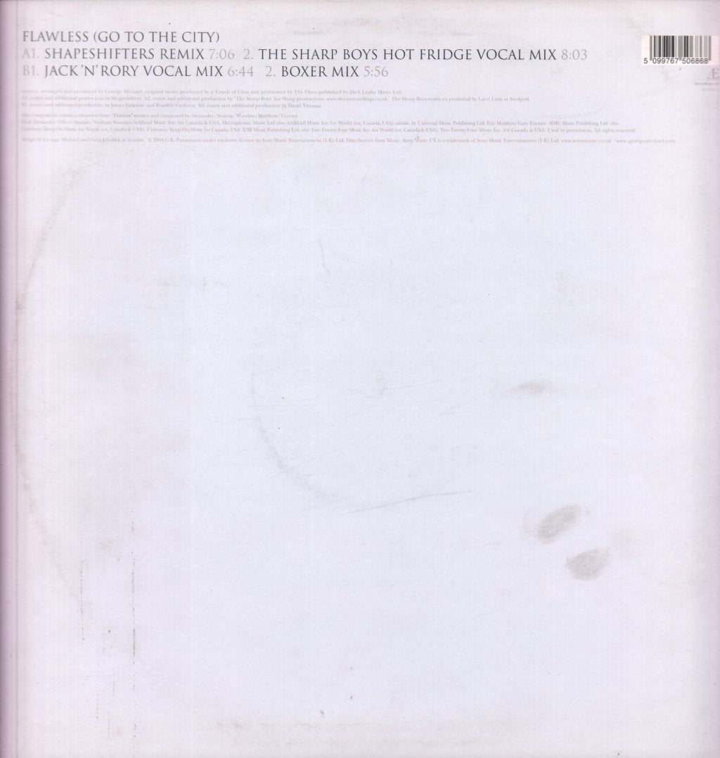 George Michael - Flawless Go To The City - 12 Inch