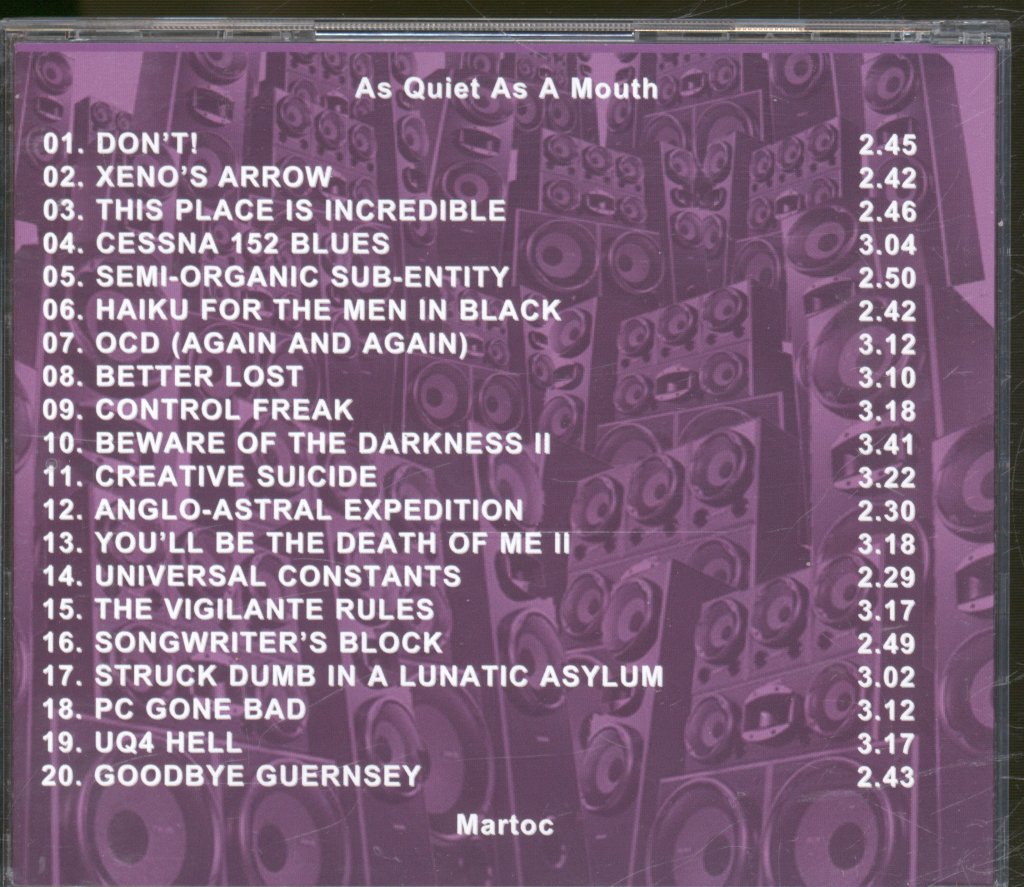 Martoc - As Quiet As A Mouth - Cd