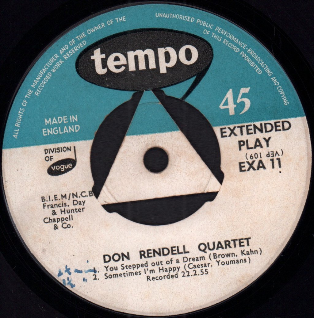 Don Rendell Quartet - Great Don Rendell - 7 Inch