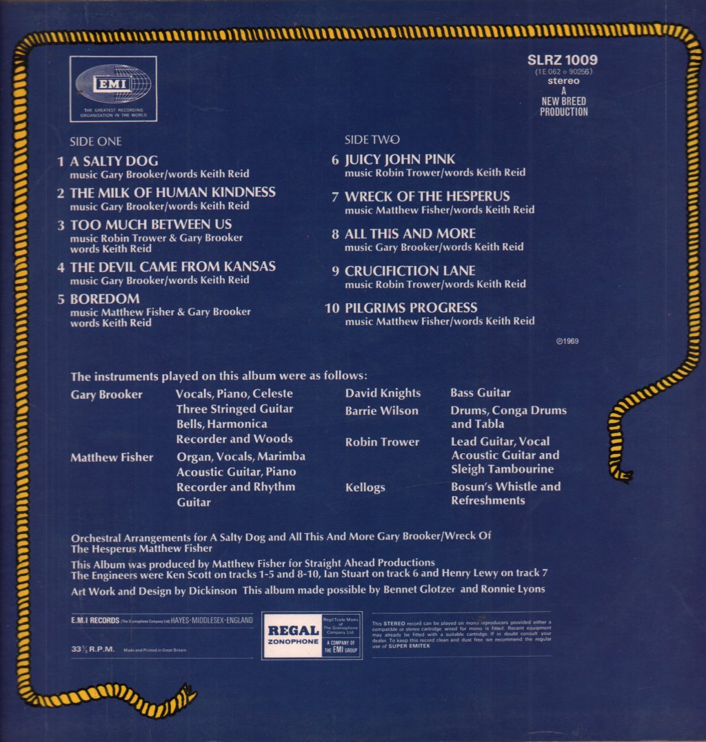 Procol Harum - A Salty Dog - Lp