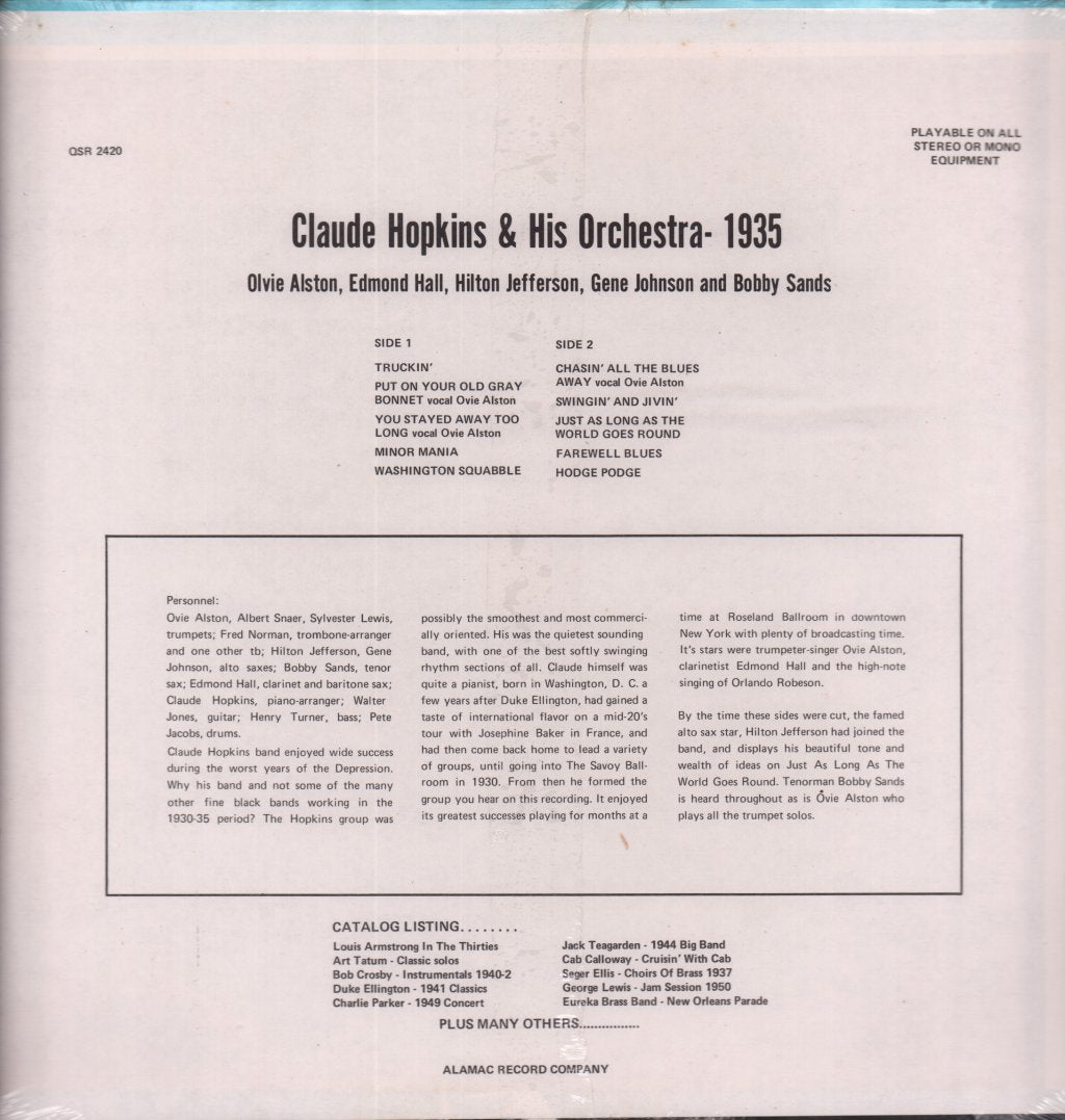 Claude Hopkins - 1935-6 - Lp