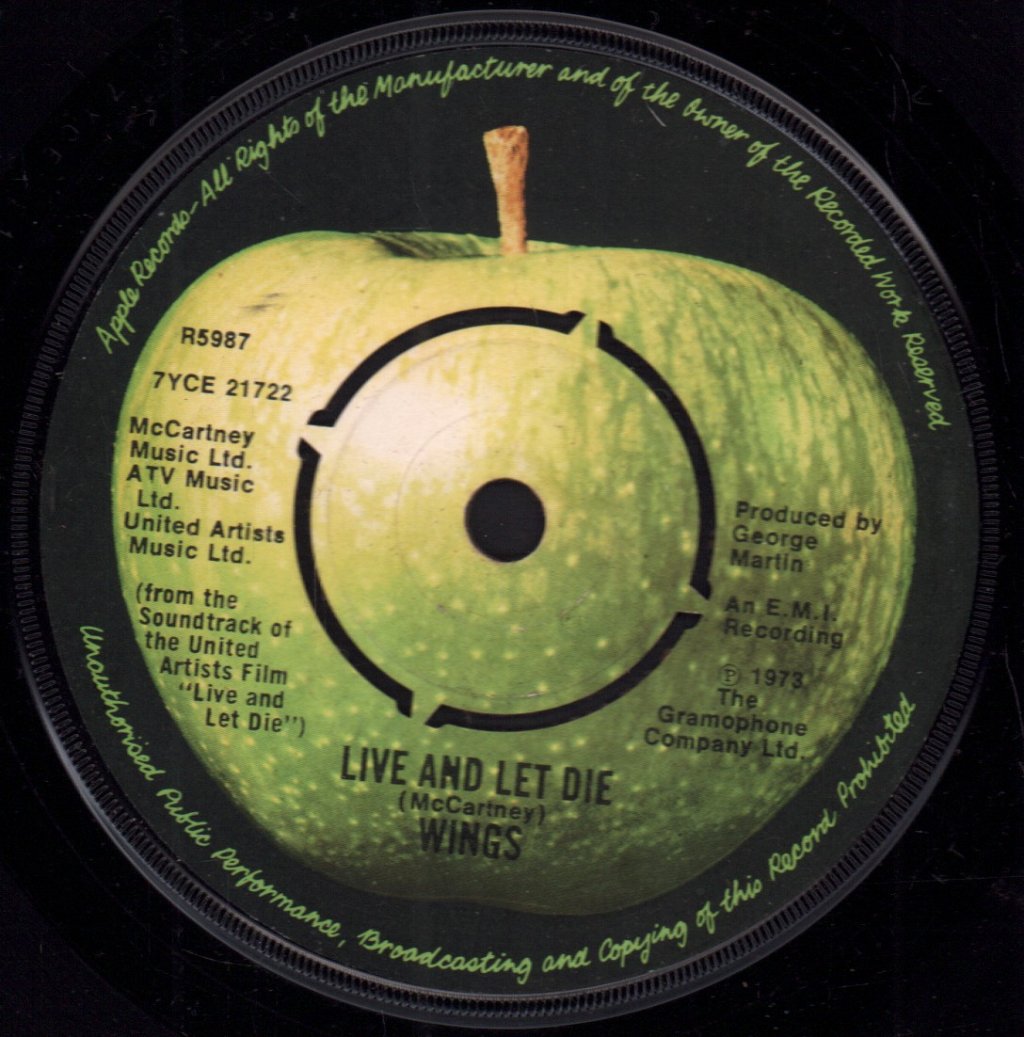 Wings - Live And Let Die - 7 Inch