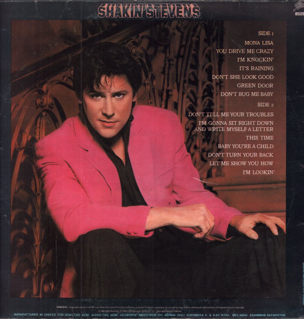 Shakin Stevens - Shaky - Lp