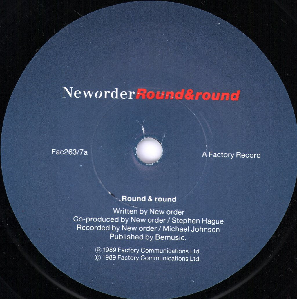New Order - Round And Round - 7 Inch