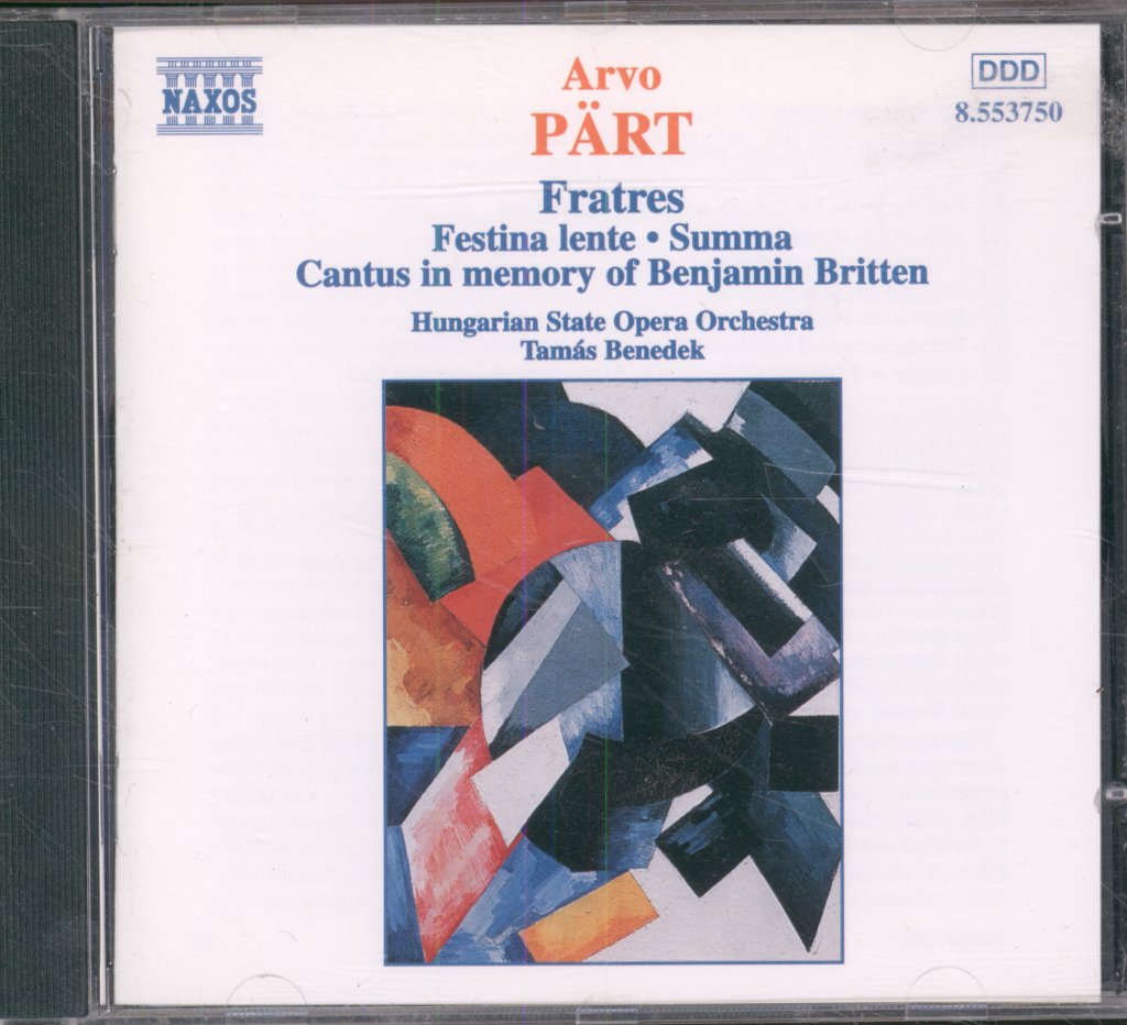 Arvo Pärt - Arvo Pärt / Fratres • Festina Lente • Summa • Cantus In Memory Of Benjamin Britten - Cd