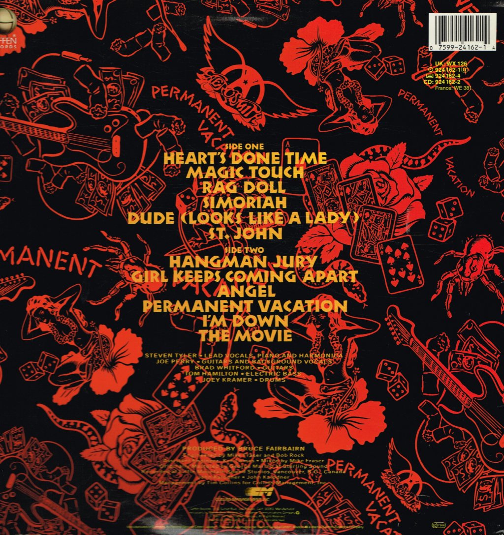 Aerosmith - Permanent Vacation - Lp