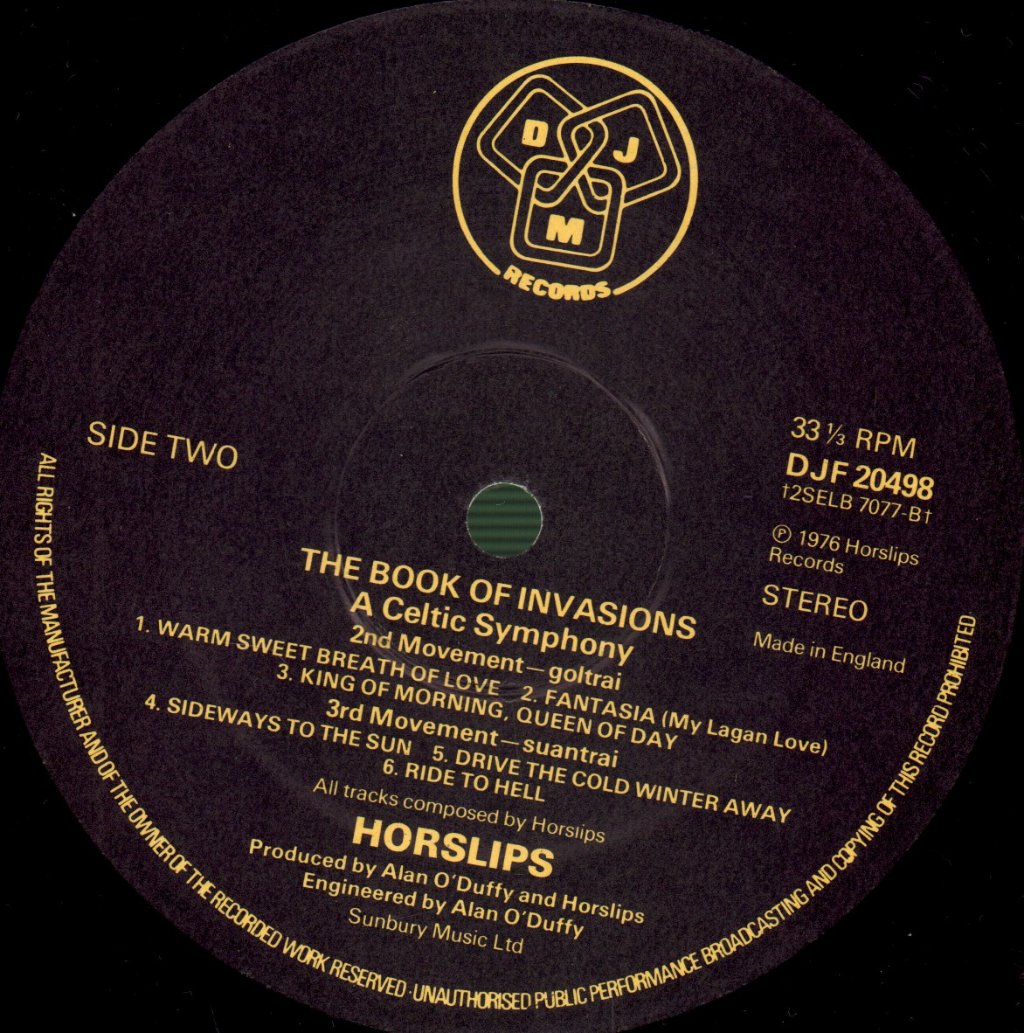 Horslips - Book Of Invasions (A Celtic Symphony) - Lp