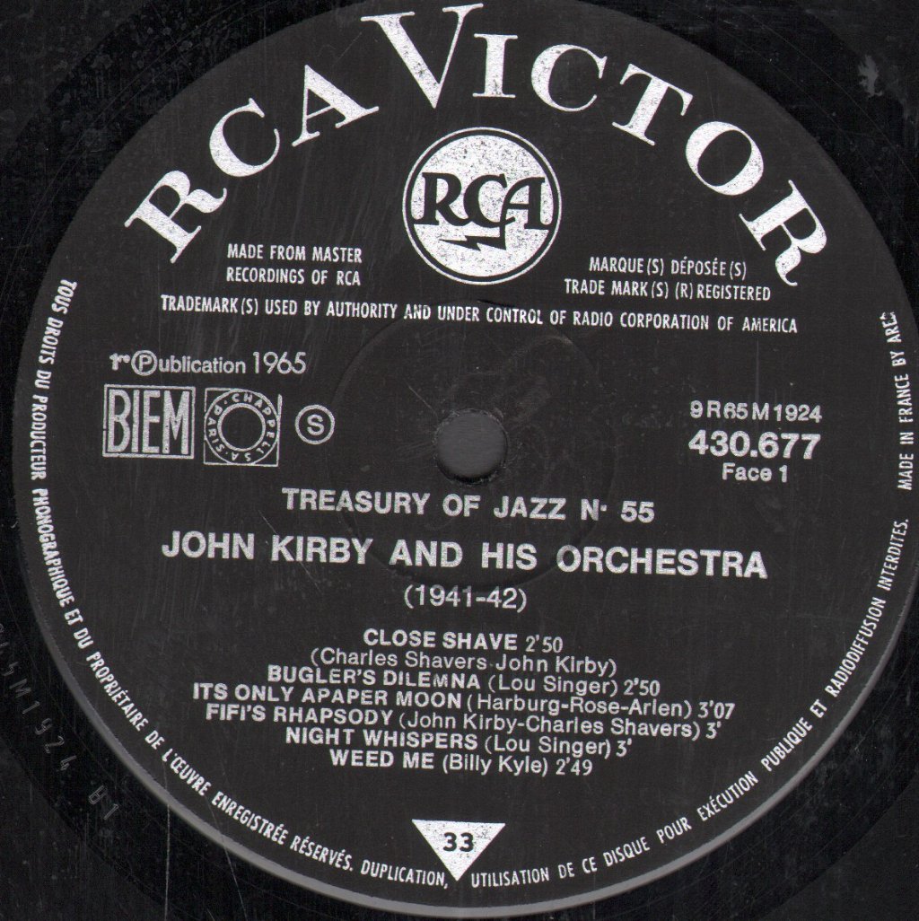 Jack Kirby and his Orchestra - John Kirby And His Orchestra 1941 - 1942 - Lp