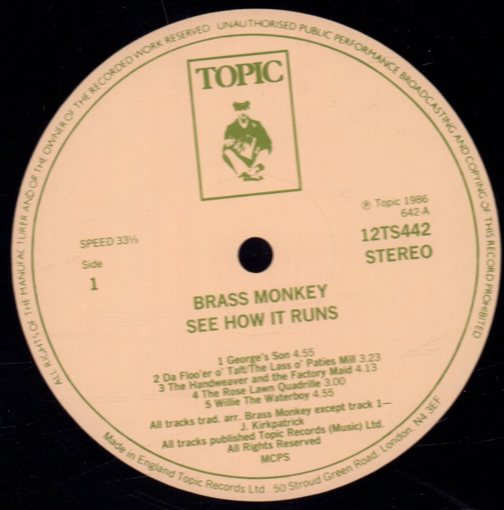 Brass Monkey (80'S Group) - See How It Runs - Lp