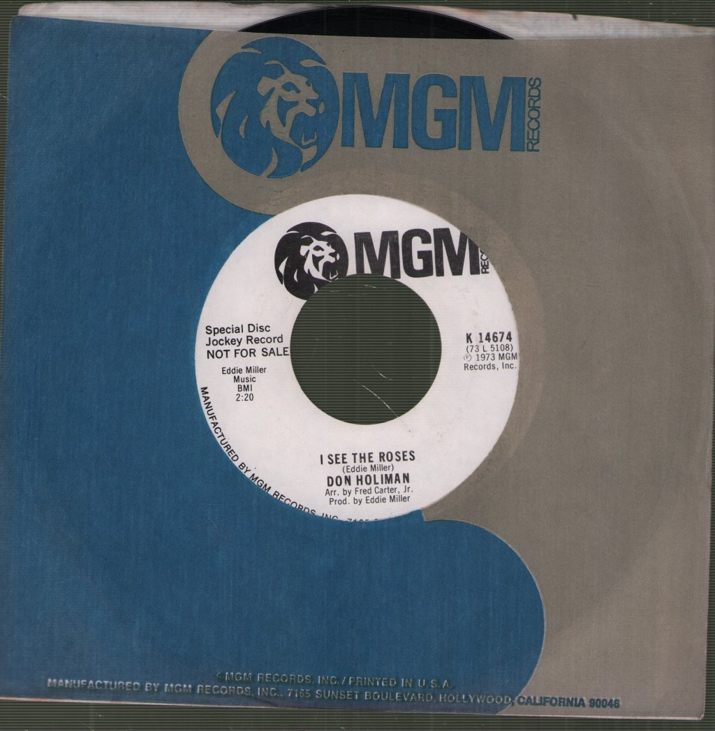 Don Holiman - I See The Roses - 7 Inch